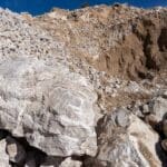 raw excavated gypsum