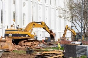 Excavation at the St. George Temple