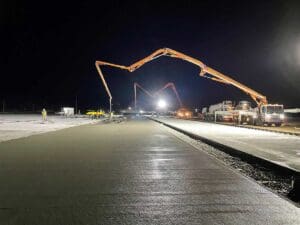 Concrete at MATES Idaho National Guard Rail extension